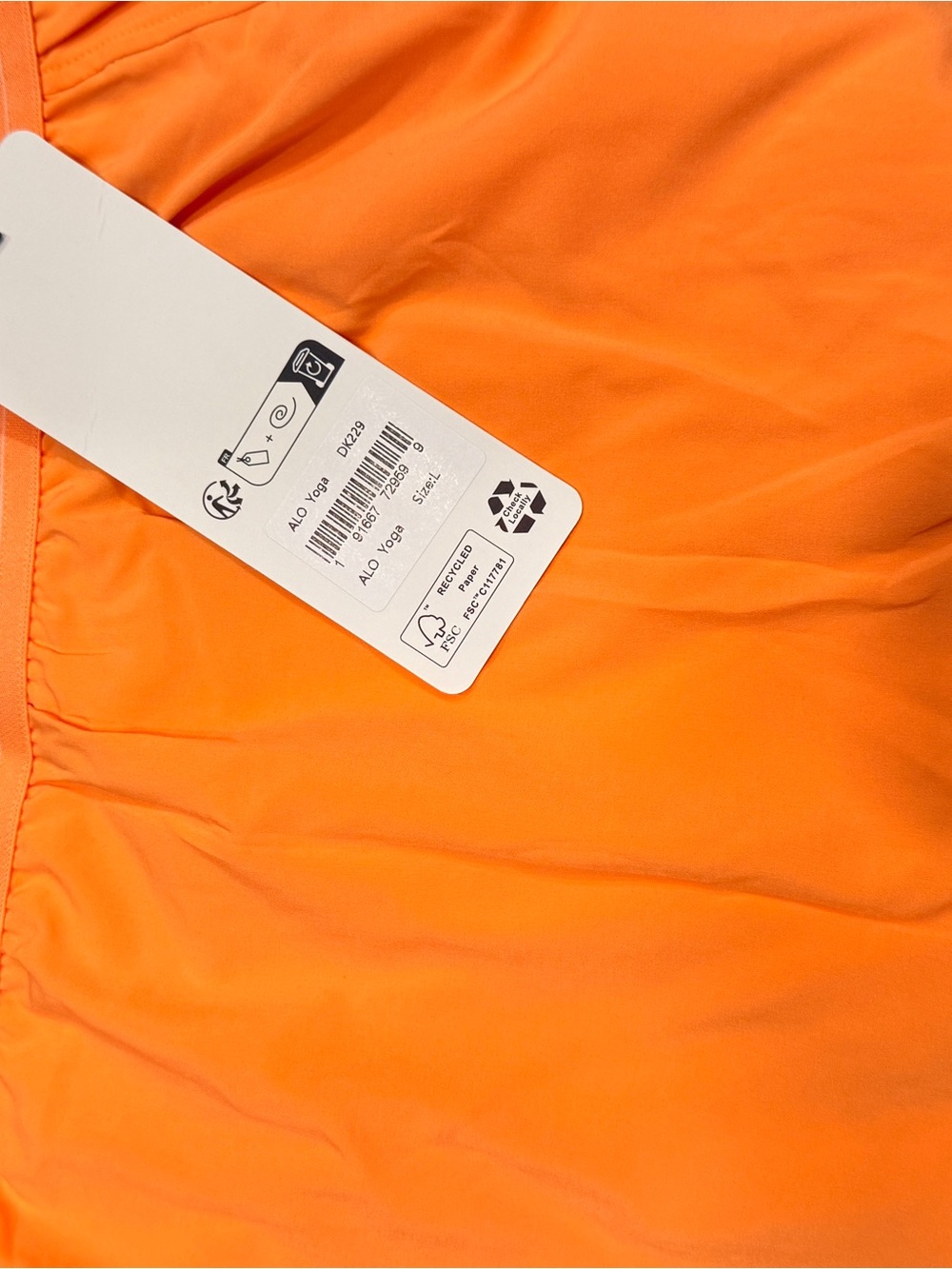 ALO Yoga Women's Vibrant Orange Skater Skirt - Picture 8 of 8